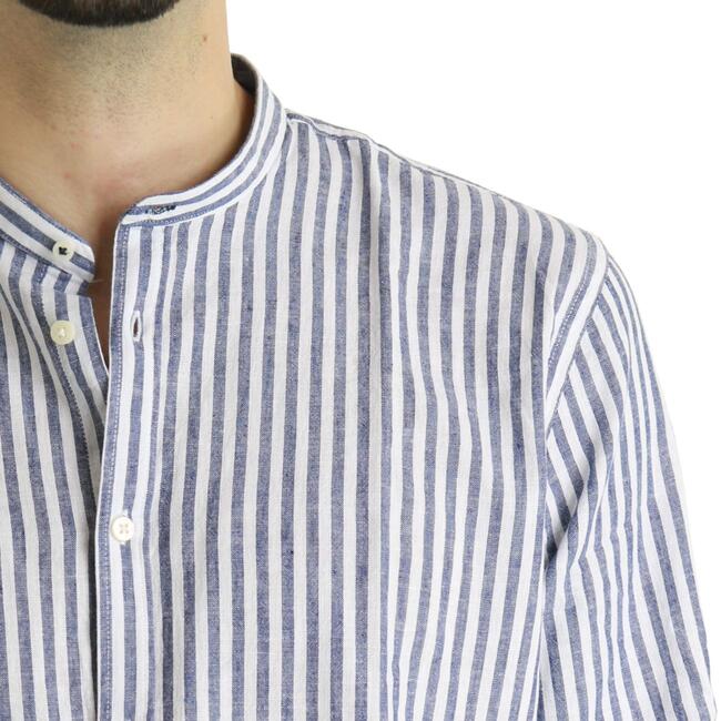 CAMICIA FANTASIA RIGHE BL11 - Mad Fashion | img vers.650x/